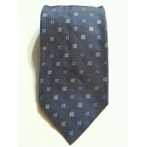 NWOT RICHARDS MENS BLUE 100%SILK CLASSIC NECK TIE WIDTH: 4" MADE IN ITALY
